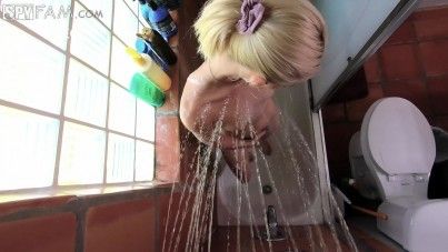 SpyFam-Hidden Cam In My Stepsister's Shower-HQPORNERO.COM