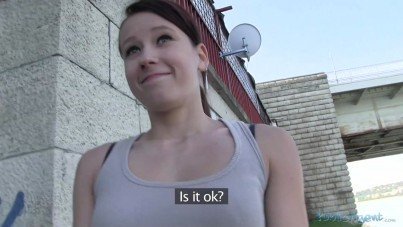 PublicAgent-Sex For Money In The Forest-HQPORNERO.COM