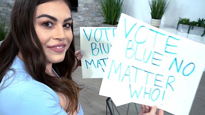 SisLovesMe-Vote Blue No Matter Who!-HQPORNERO.COM