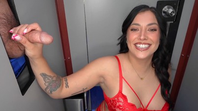 GloryholeSwallow-She'll Take All Shape And Sizes, Gabby Ravess-HQPORNERO.COM